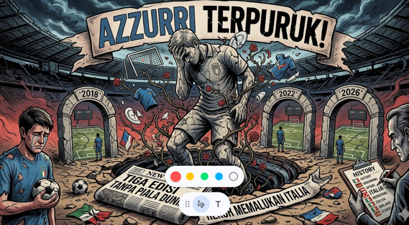 Azzurri Terpuruk! Tiga Edisi Tanpa Piala Dunia, Rekor Memalukan Italia